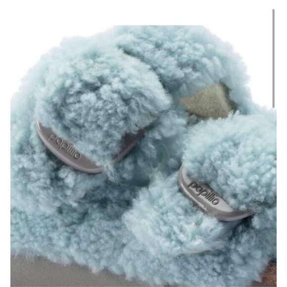 New Free People x Birkenstock Arizona Teddy Shearling Sandals Size 40 - Picture 5 of 7